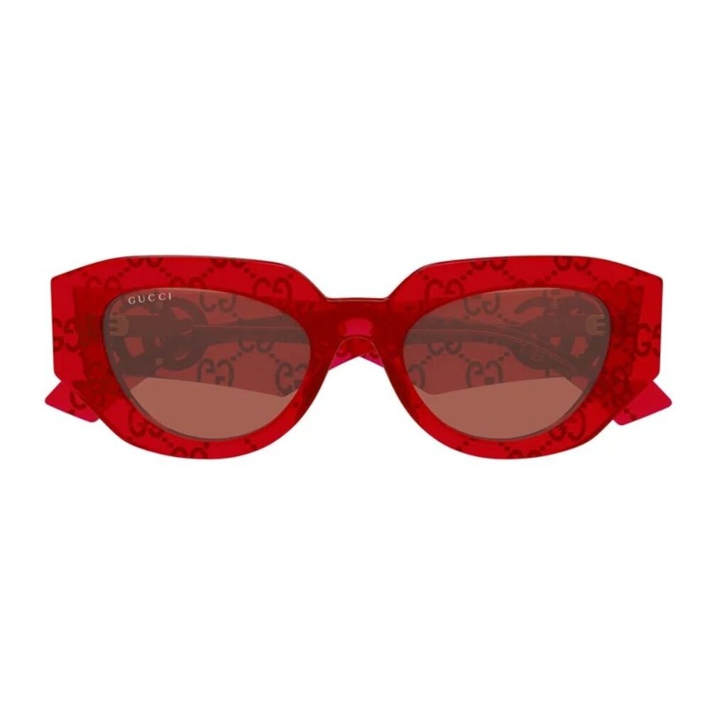 NEW GUCCI GG1421S 006 WOMEN RED SUNGLASSES - Picture 2 of 3